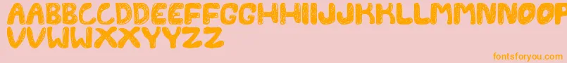 FontesdaTfb Font – Orange Fonts on Pink Background