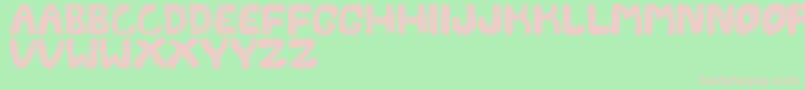 FontesdaTfb Font – Pink Fonts on Green Background