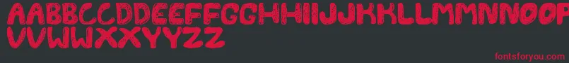 FontesdaTfb Font – Red Fonts on Black Background