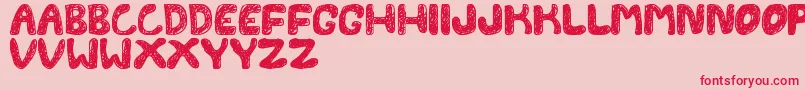 FontesdaTfb Font – Red Fonts on Pink Background