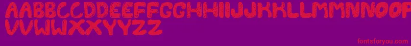 FontesdaTfb Font – Red Fonts on Purple Background