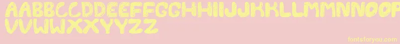 Police FontesdaTfb – polices jaunes sur fond rose