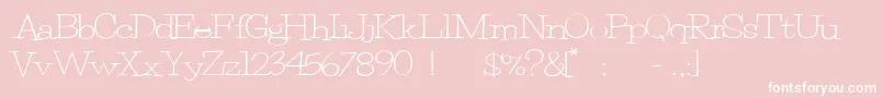 Petuniabounce Font – White Fonts on Pink Background