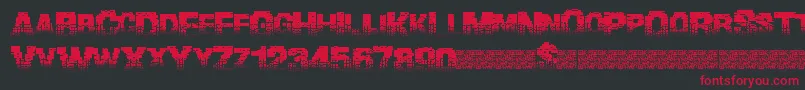 Binarywaters Font – Red Fonts on Black Background