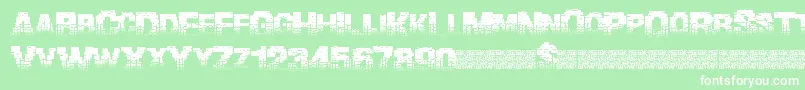 Binarywaters Font – White Fonts on Green Background