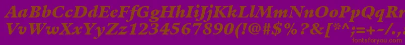 fuente GuardiLt96BlackItalic – Fuentes Marrones Sobre Fondo Morado