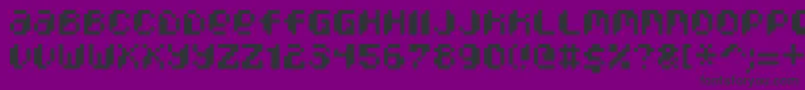 PixcelPhat-Schriftart – Schwarze Schriften auf violettem Hintergrund