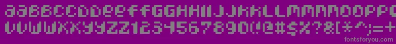Шрифт PixcelPhat – серые шрифты на фиолетовом фоне