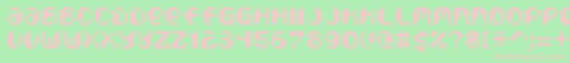 fuente PixcelPhat – Fuentes Rosadas Sobre Fondo Verde