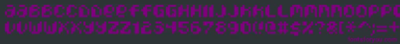 Шрифт PixcelPhat – фиолетовые шрифты на чёрном фоне