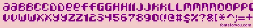 fuente PixcelPhat – Fuentes Moradas Sobre Fondo Rosa