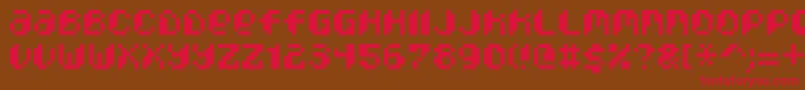 PixcelPhat Font – Red Fonts on Brown Background