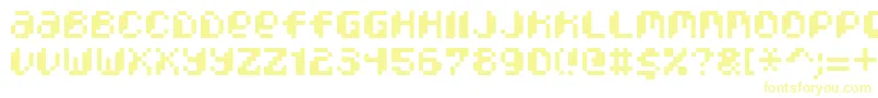 PixcelPhat-fontti – keltaiset fontit
