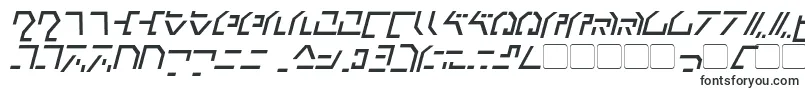 ModernCybertronicItalic-Schriftart – Unfall-Schriften