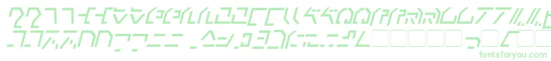 ModernCybertronicItalic Font – Green Fonts