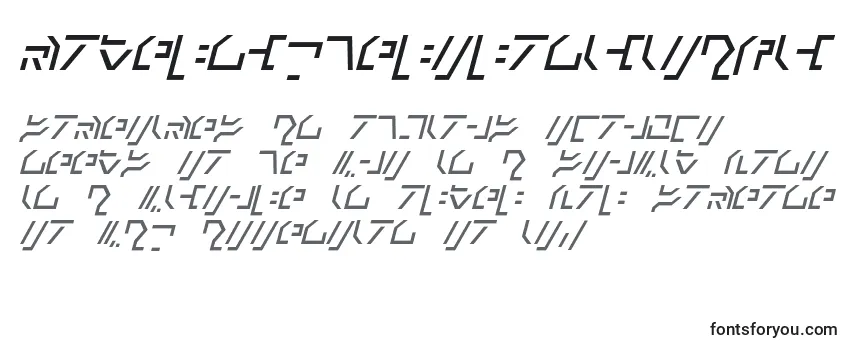 Schriftart ModernCybertronicItalic