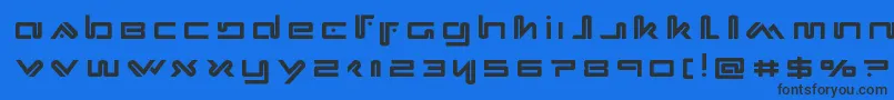 Xephyrtitle Font – Black Fonts on Blue Background