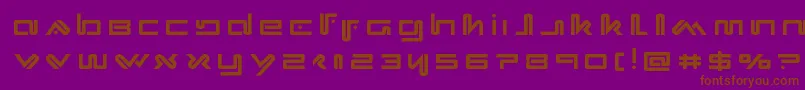 Xephyrtitle Font – Brown Fonts on Purple Background