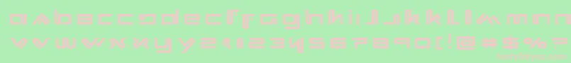 フォントXephyrtitle – 緑の背景にピンクのフォント