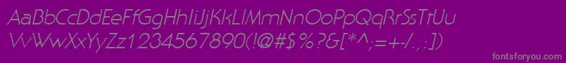 StaidItalic Font – Gray Fonts on Purple Background