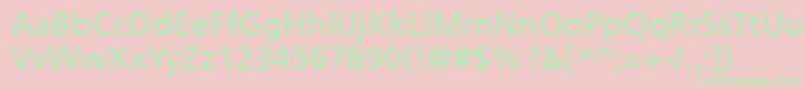 Freesettt Font – Green Fonts on Pink Background