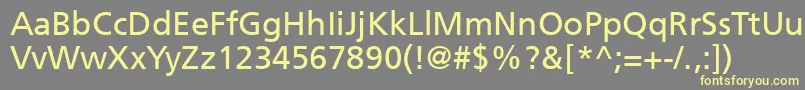 Freesettt Font – Yellow Fonts on Gray Background