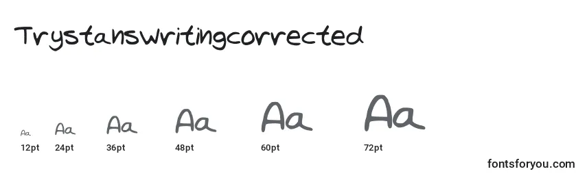 Trystanswritingcorrected Font Sizes
