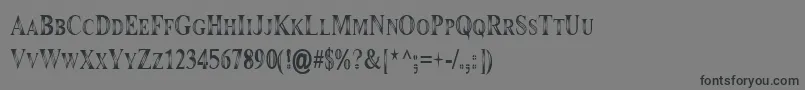 Maranallohigh Font – Black Fonts on Gray Background