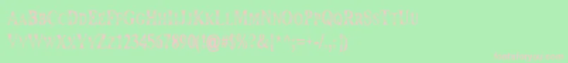 Maranallohigh Font – Pink Fonts on Green Background