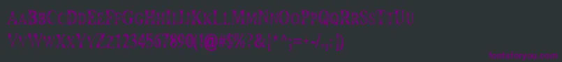 Шрифт Maranallohigh – фиолетовые шрифты на чёрном фоне