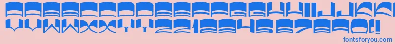 JmhElixir Font – Blue Fonts on Pink Background