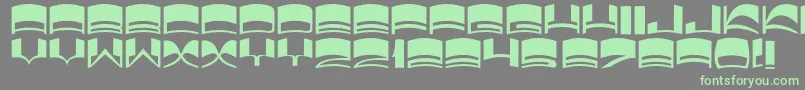 Czcionka JmhElixir – zielone czcionki na szarym tle