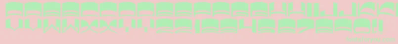 JmhElixir Font – Green Fonts on Pink Background