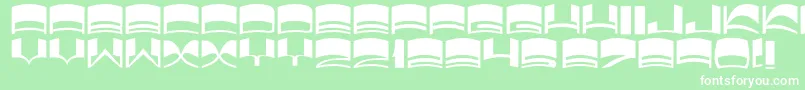 フォントJmhElixir – 緑の背景に白い文字