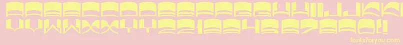 JmhElixir Font – Yellow Fonts on Pink Background