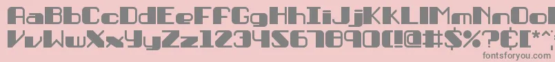 PersuasionBrk Font – Gray Fonts on Pink Background