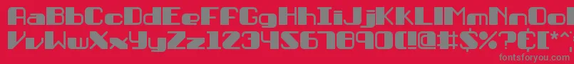 PersuasionBrk Font – Gray Fonts on Red Background