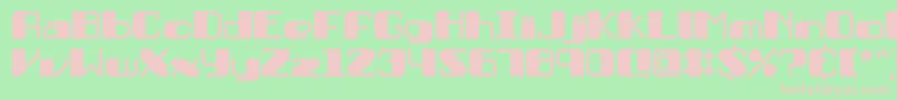 PersuasionBrk Font – Pink Fonts on Green Background