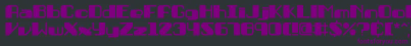 PersuasionBrk Font – Purple Fonts on Black Background
