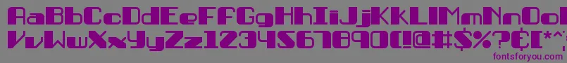 PersuasionBrk-Schriftart – Violette Schriften auf grauem Hintergrund