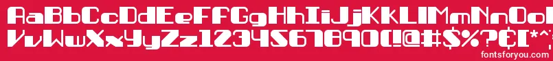 PersuasionBrk Font – White Fonts on Red Background