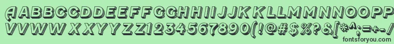 Шрифт FenwickoldenRegular – чёрные шрифты на зелёном фоне