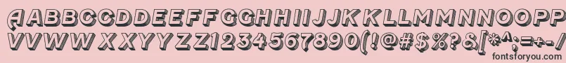 フォントFenwickoldenRegular – ピンクの背景に黒い文字