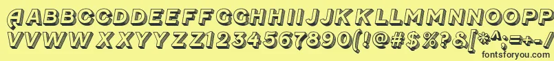 FenwickoldenRegular-fontti – mustat fontit keltaisella taustalla