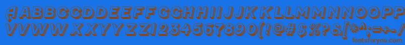 FenwickoldenRegular Font – Brown Fonts on Blue Background