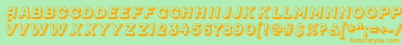 FenwickoldenRegular Font – Orange Fonts on Green Background