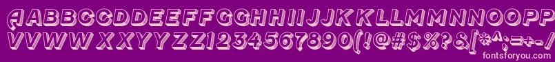 FenwickoldenRegular Font – Pink Fonts on Purple Background