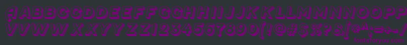 FenwickoldenRegular-fontti – violetit fontit mustalla taustalla