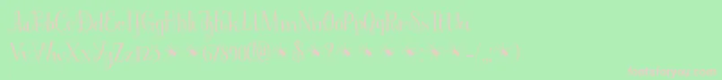 SpinnenkopDemo Font – Pink Fonts on Green Background