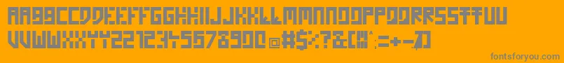 HomoNovis Font – Gray Fonts on Orange Background